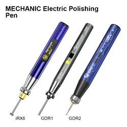 MECHANIC GDR1 GDR2 IRX6 Electric Chip Polishing Pen Speed Adjustable Grinder Engraving Carving Pen for Phone Rpair Tool