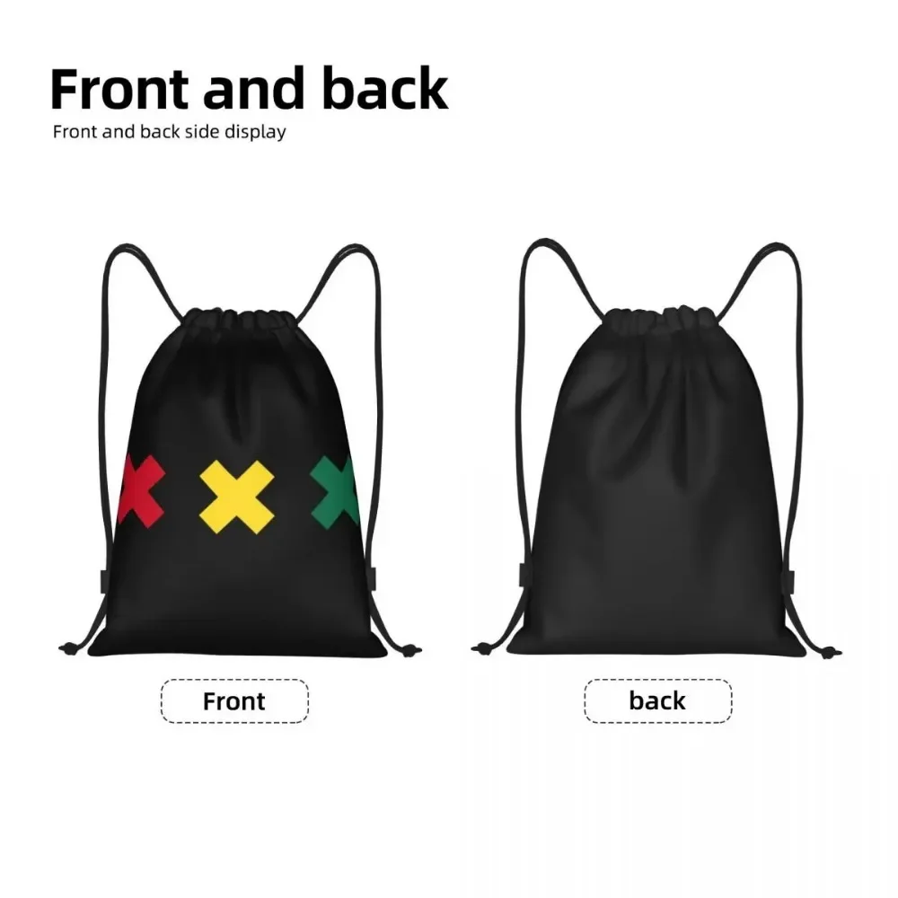 Custom Ajaxs Bobs Marleys Drawstring Bag Women Men Lightweight Amsterdam Football Sports Gym Storage Backpack