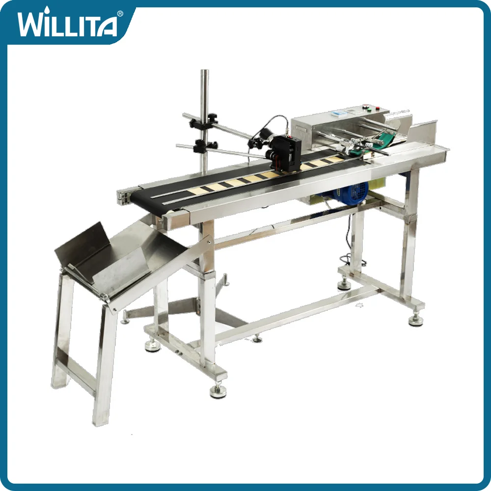 

WILLITA 9001 Online Paper Label Pagination Machine for CIJ TIJ Inkjet Printers Feeder Conveyor Plastic Bag Card Paging Equipment