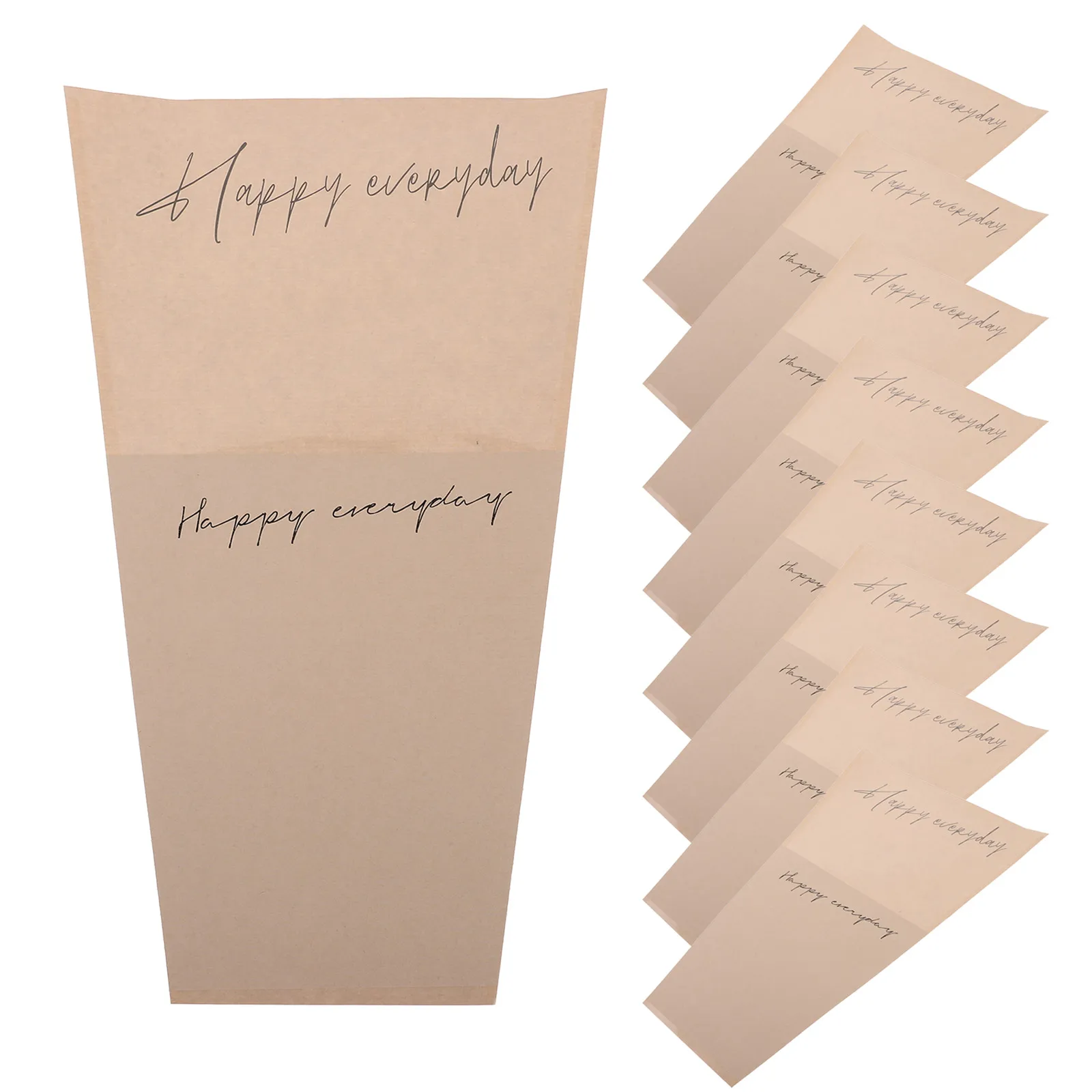 

20 Pcs Flowers Bouquet Packaging Bag Sleeve Kraft Paper Bags for Bouquets Wraps