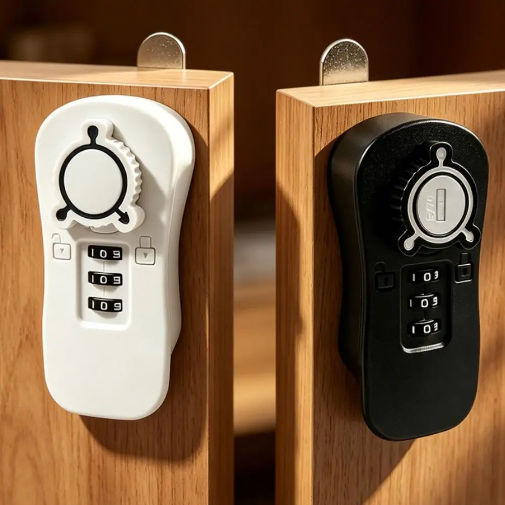 Three Digit Adjustable Password Cabinet Lock Solid Plastic Surface Anti Rust Cabinet Lock Rotating Cam Stable Structure Cam Lock