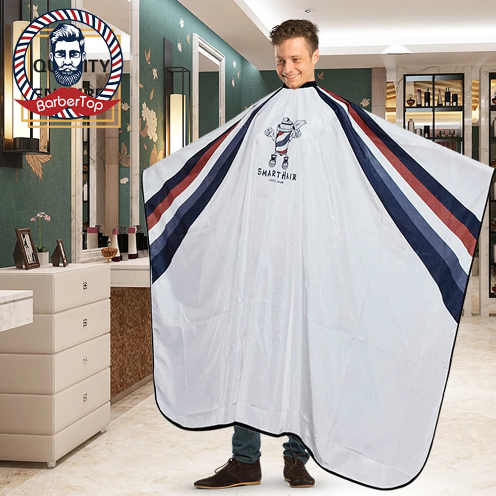 Professional Barber Haircut Apron Salon Hairdresser Nonstick Antistatic Shawl White Dye Apron Cloth Styling Tools Accessories