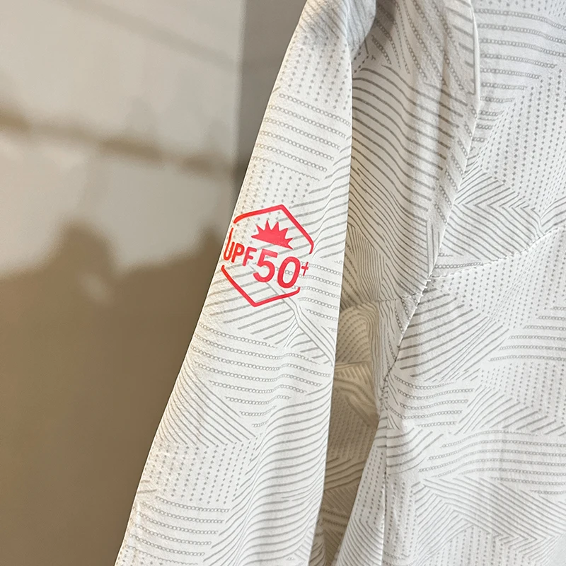 سترة حماية من أشعة الشمس بعامل حماية من أشعة الشمس 50، خفيفة الوزن تسمح بمرور الهواء للنساء للربيع والصيف في الهواء الطلق، سترة بغطاء للرأس طويلة #3