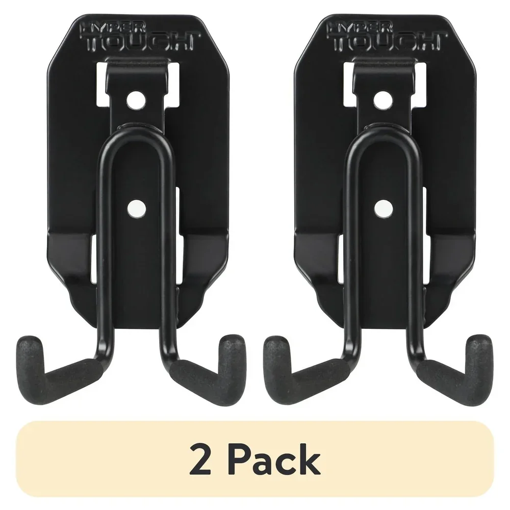 Gancho de utilidad de acero resistente, paquete de 2 herramientas de gancho compacto, fácil instalación, Compatible con soluciones Hyper Stack