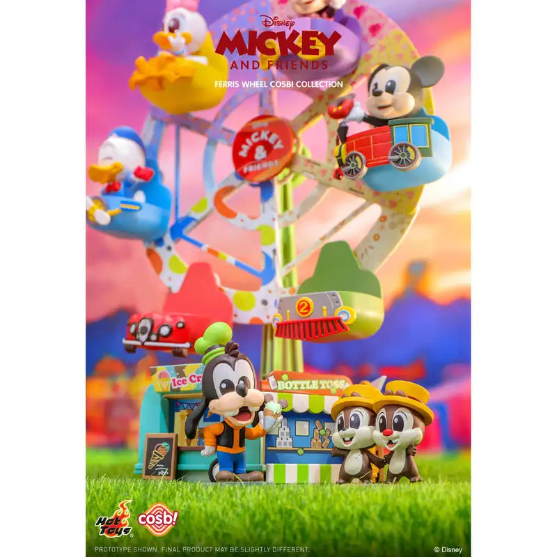 Hot Toys Topolino e gli amici Ruota panoramica Serie Cosbi Scatola cieca Mini figure - Regalo di visualizzazione per bambole da collezione alla moda Nuovo ufficiale