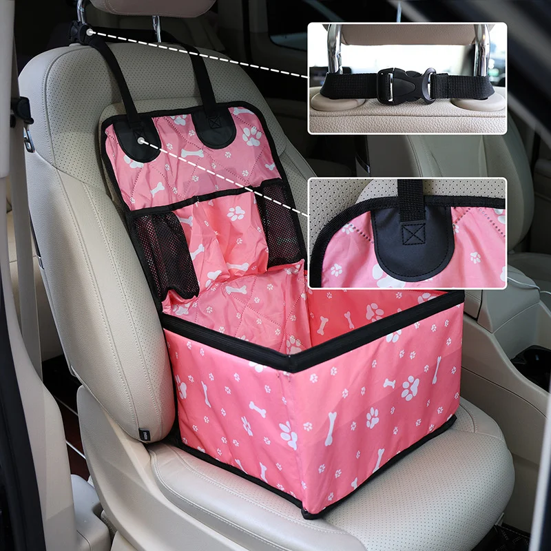 

Универсальное нескользящее автокресло для собак с карманами для хранения, портативный модный защитный коврик-чехол для путешествий для маленьких и средних собак