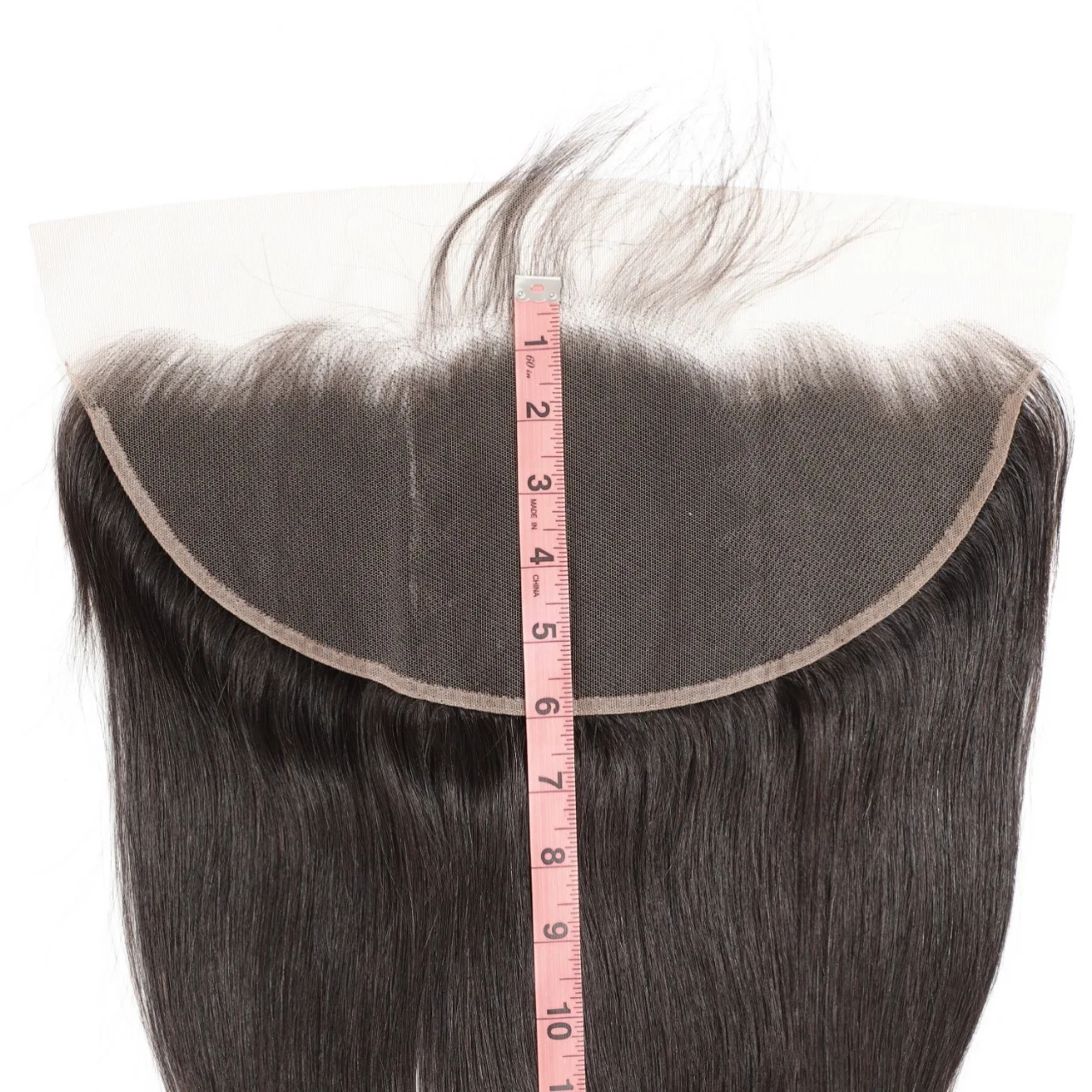 13x6 dentelle frontale seulement cheveux humains brésilien Remy cheveux droite 13x6 Transparent oreille à oreille dentelle frontale naturelle pour les femmes noires