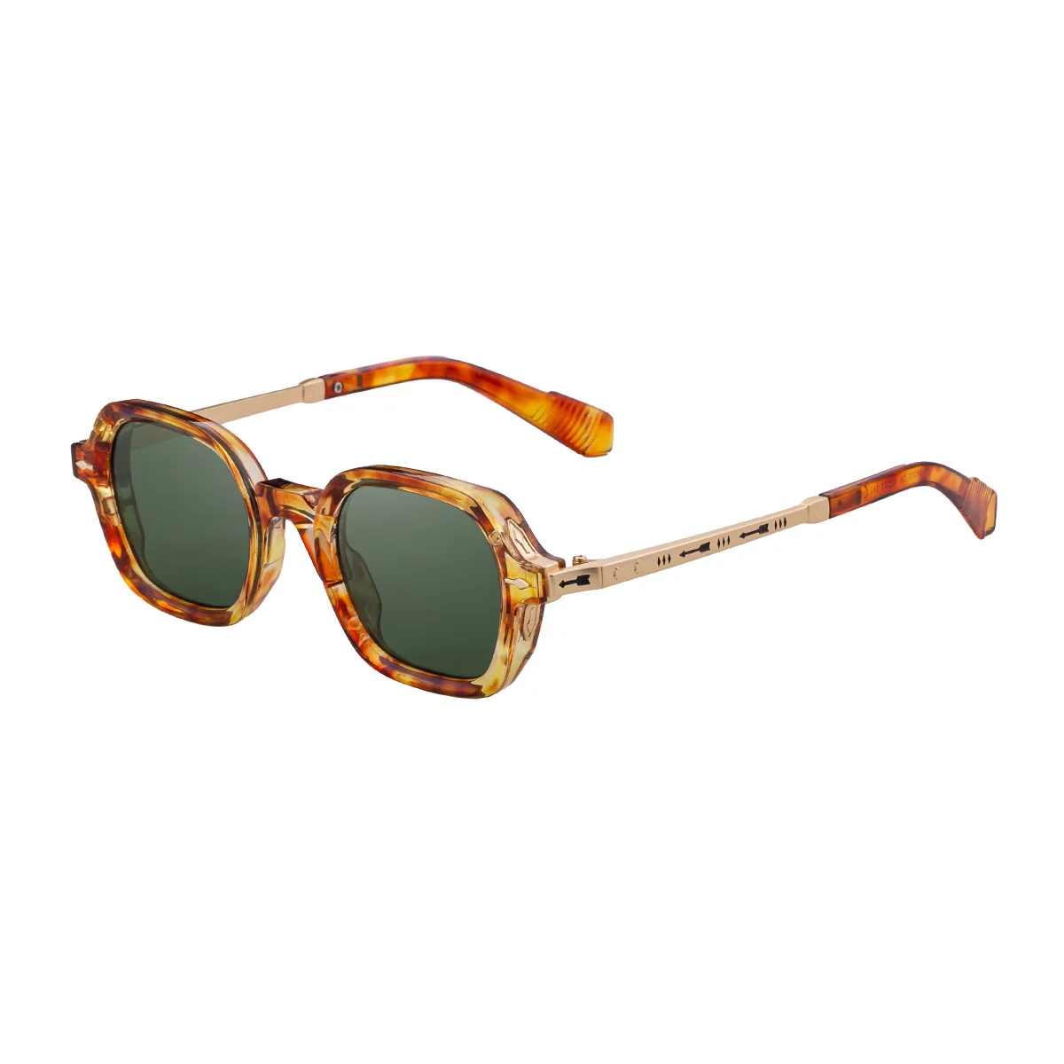 

Square Sunglasses Men Classic Metal Frame Sunglasses for Women Black Rivets Sun Glasses Femalr Driving Casual UV Protection