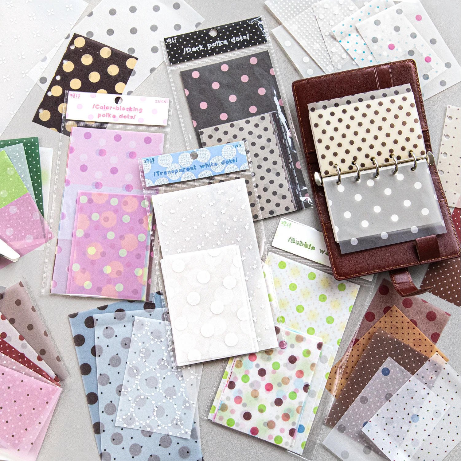 25 Folhas de Notas de Mensagem Kawaii da Série Laboratório Wave Point, Material DIY para Scrapbooking, Papelaria Estética