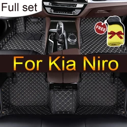 Custom Car Floor Mats for Kia Niro 2016-2020 Year Eco-friendly Leather Car Accessories Interior Details