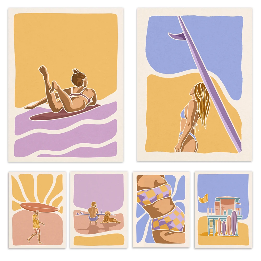 Transformez votre mur avec l'affiche surfeuse bohème Guide d'aménagement et d'entretien par Lefort Chloé