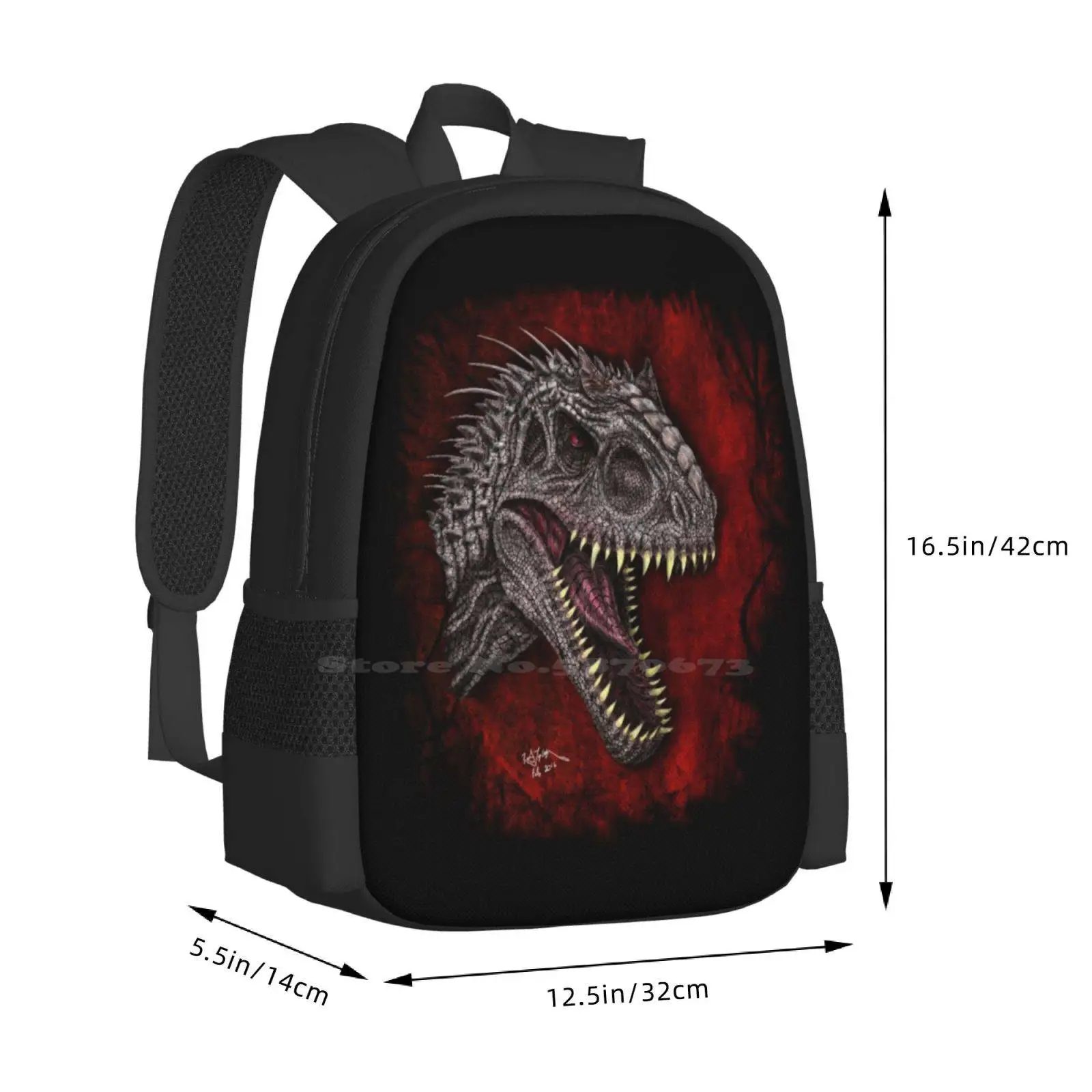 Indominus Rex Schult aschen Reise Laptop Rucksack Indominus Rex Welt Dinosaurier