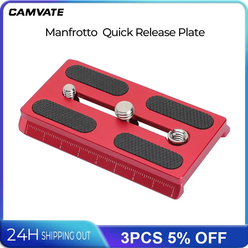 CAMVATE-لوحة كاميرا مانفروتو ، تحرير سريع ، تركيب كاميرا ثلاثية القوائم ،-"-20 & ot"-16 خيط ،