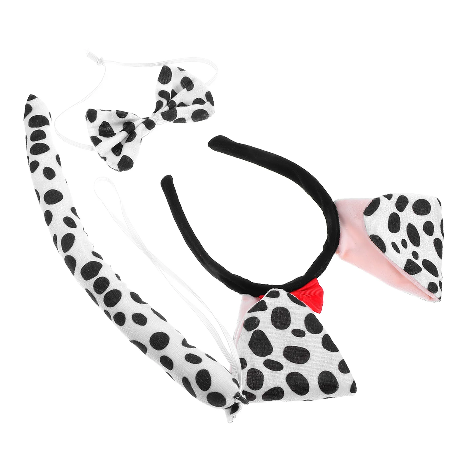 

1 Set Dalmatian Dog Ears Headband Animal Ears Headband For Party Dress Up Performance Costume Accessories Soft Long Ear