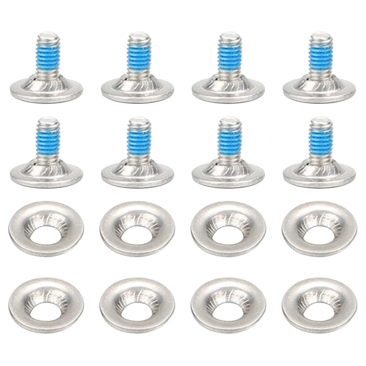 A89E-8Pcs/Set Snowboard Binding Screw Set, Snowboard Mounting Screws with Snowboarding Screw Washers Fixed Ski Accessories