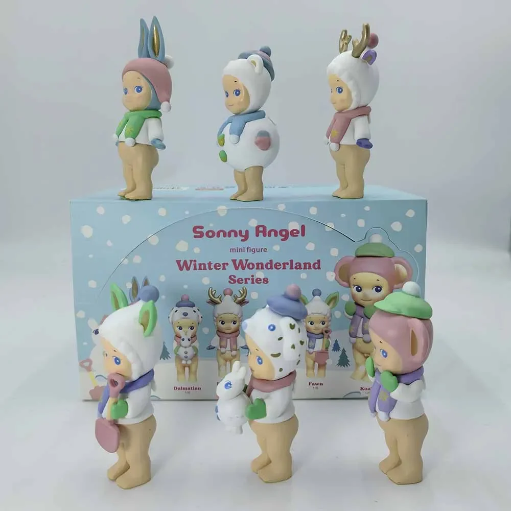 Sonny Angel Blind Box Winter Wonderland Series Mini Anime Figures Ornaments Dolls Fans Children Christmas Birthday Gift