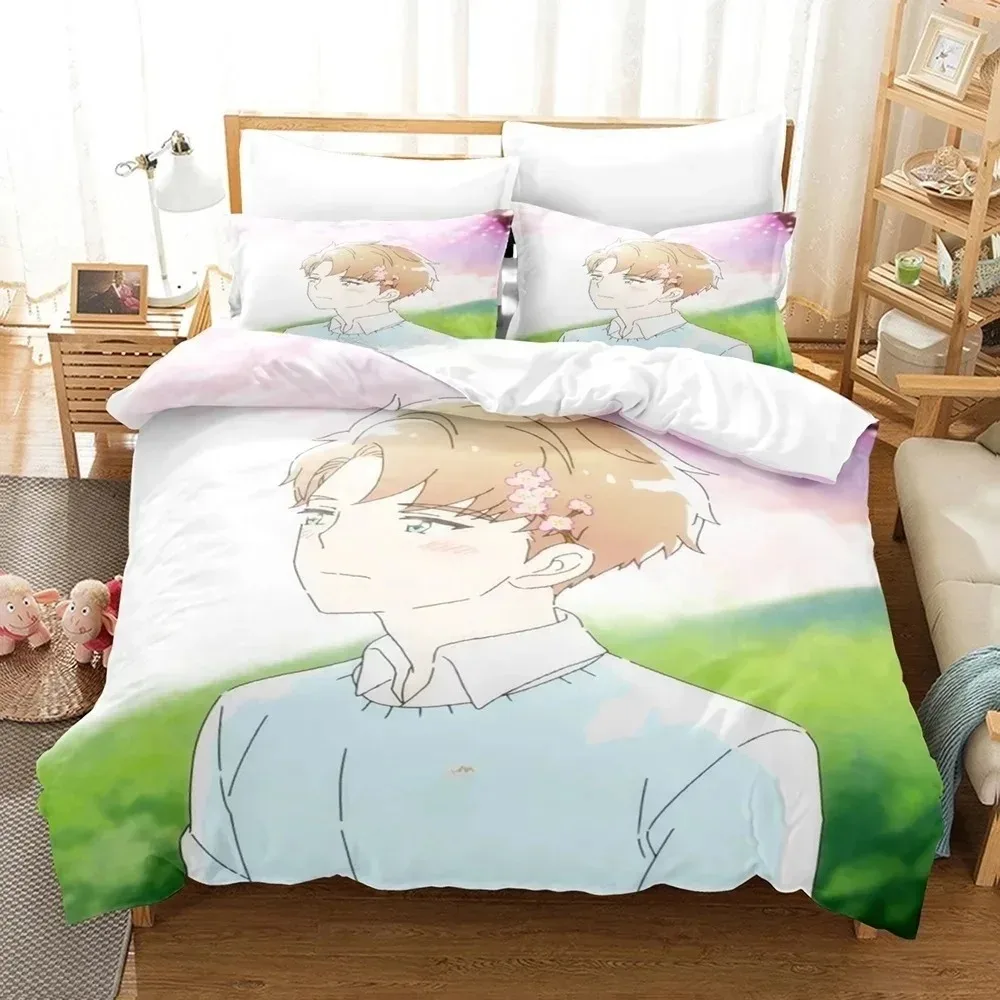 

3D Anime A Day Before Us Bedding Set For Bedroom Soft Modern Bedspreads Comefortable Kids Duvet Cover Quilt Cover And Pillowcase
