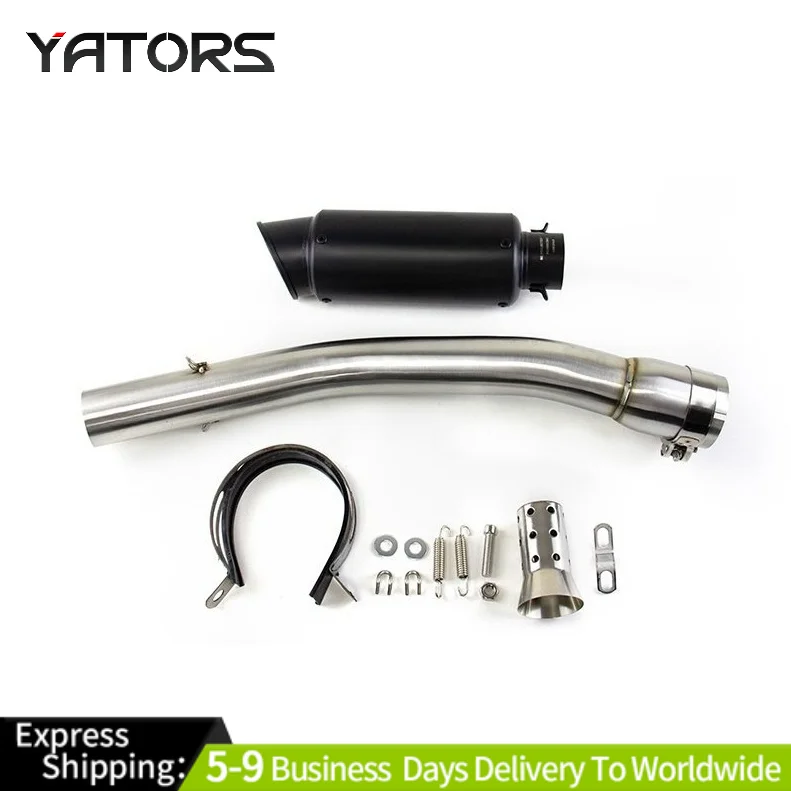 

For Yamaha YZF R1 1998-2003 Mid Exhaust Link Pipe 51mm Muffler Escape Slip On Exhaust Systems Exhausts Pipes
