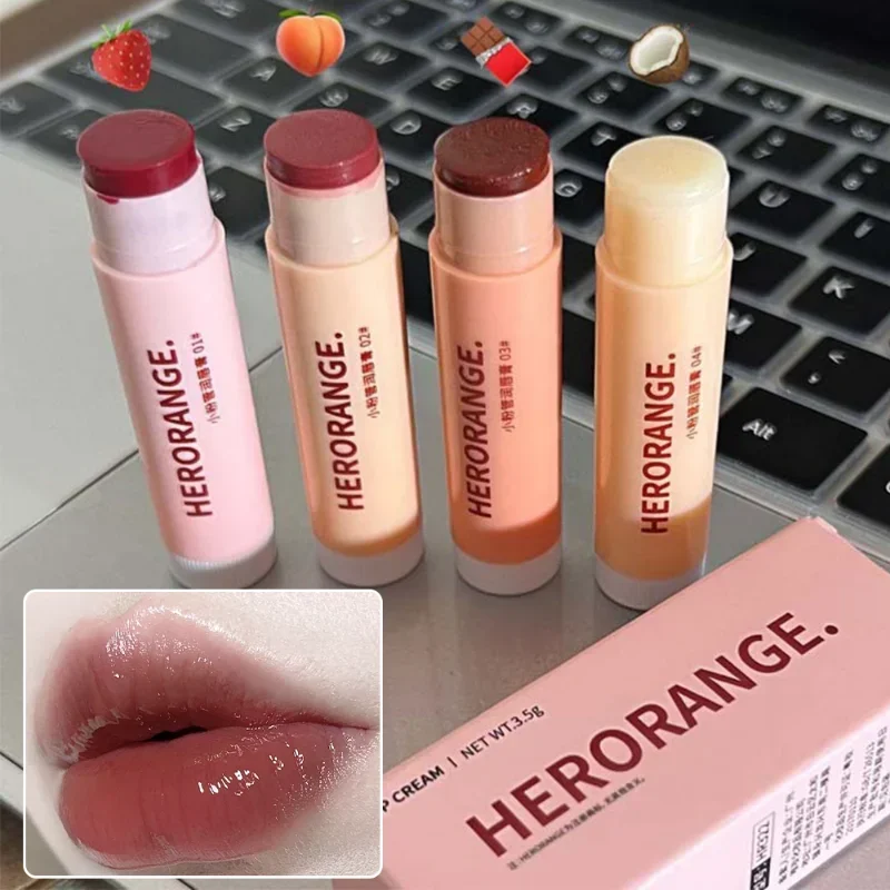 Moisturizing Jelly Lipstick Makeup Lasting Reducing Lip Lines Plump Red Brown Water Light Colored Lip Balm Lips Care Cosmetics