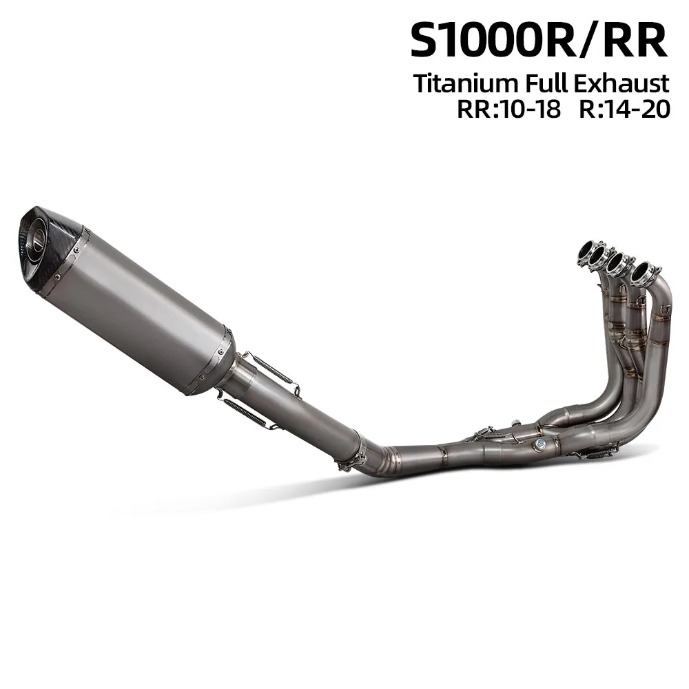 Motorcycle Exhaust Full System Modify For S1000RR 2010-2018 S1000R 2014-2020 Escape Titanium Front Pipe Muffler with DB Killer