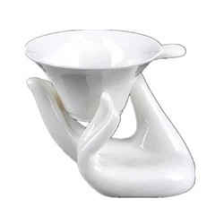 1 Pcs Hand Shape Ceramic Soft or Hard Boiled Egg Cup Holder (Egg Holder) for Breakfast Brunch Egg Holder Container Egg Tools