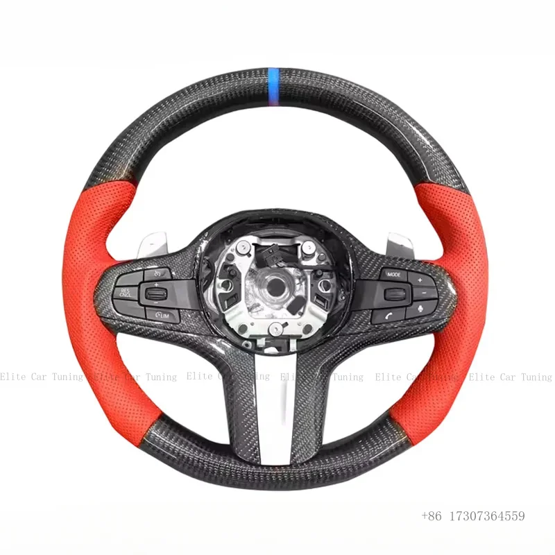 

Спортивный руль из карбона для BMW M2 M3 M4 M5 G01 G02 G05 G06 G07 G08 G18 G20 G21 G22 G24 G26 G30 G38 G80 G81 G87