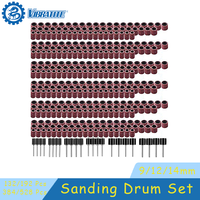 Sanding Drum Set #80-#600 Grit 132/192/384/528 Pcs Sanding Mandrel for Dremel Rotary Tools Abrasive Tools Sanding Band Polishing