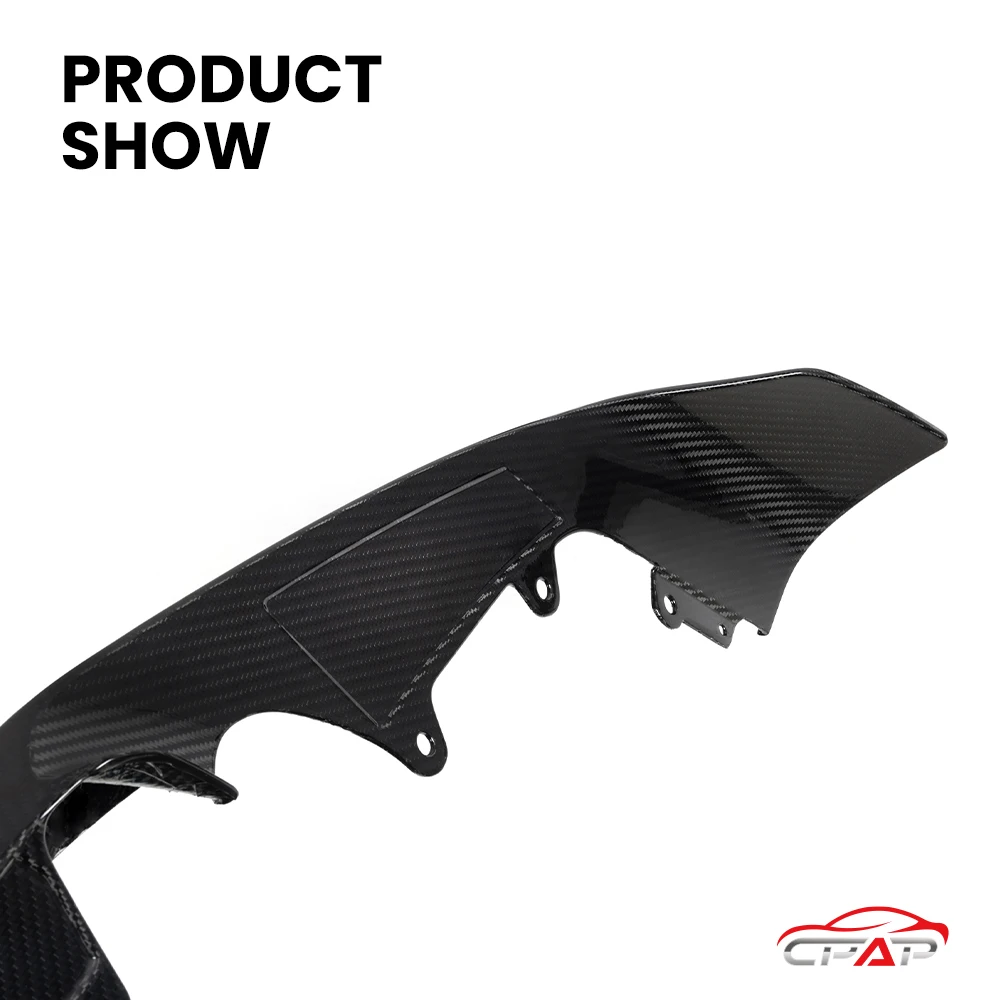 حقيقي جاف ألياف الكربون الجبهة الشفاه الناشر الوفير الفاصل الشفاه الجسم أطقم لسيارات BMW M2 سلسلة F87 LCI MP نمط 2019-2022