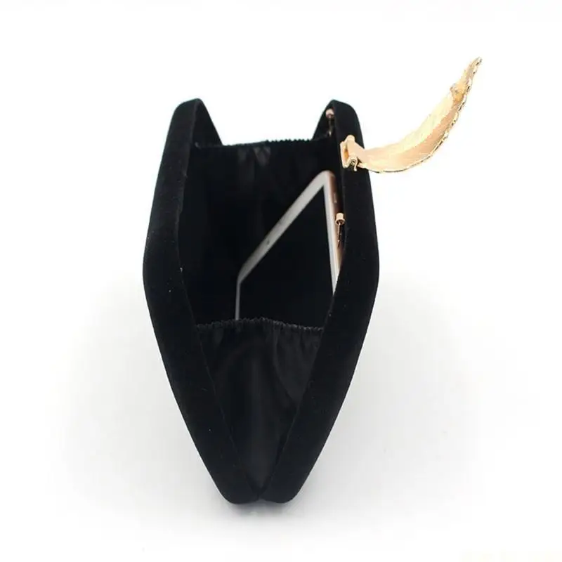 

X90D Elegant Evening Dinner Handbag Clutch Bag Chain Crossbody Bag Buckle Handbag Wedding Party Prom Purse
