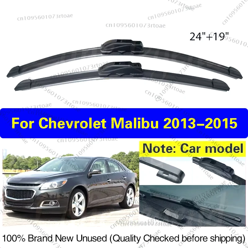 

Car Wiper For Chevrolet Malibu 2013 2014 2015 Front Wiper Blades Soft Rubber Windscreen Auto Windshield 24"+19" Car Accessories