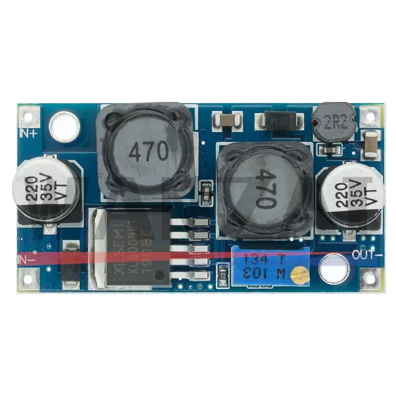 Automático Step-Up Step-Down Módulo de Alimentação, conversor ajustável, 20W, 5-32V para 1.3-35V, XL6009 Upgrade, XL6019