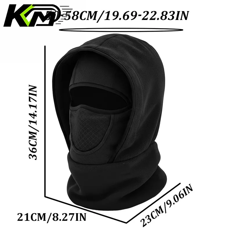 Outdoor Warm One-piece Hat Scarf Double Layer Hat Design Balaclava Hat Helmets Sports Cycling Facial Mask Unisex Autumn Winter image 6