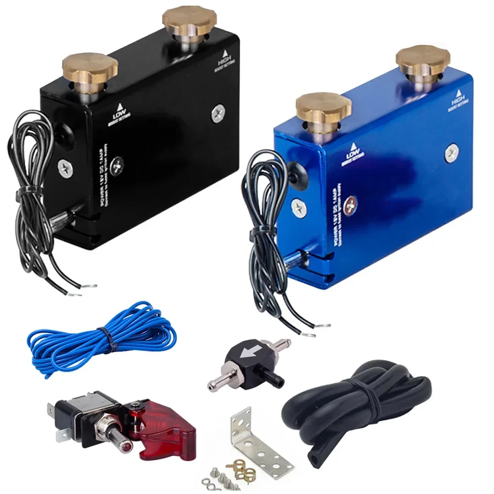 

Универсальный регулируемый электронный контроллер наддува для турбокомпрессоров, двухступенчатый, подходит для всех турбокомпрессоров и нагнетателей, 30-90 psi.