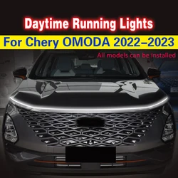 1Pcs LED Daytime Running Lights For Chery OMODA 2022-2023 Waterproof fog lamp DRL Decorative Atmosphere Lamps Ambient Lights 12v
