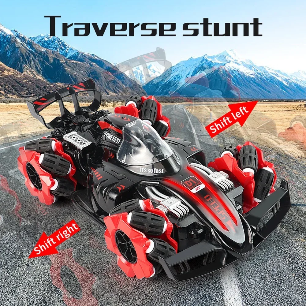 2.4G 4Wd RC Car Remote Control Car Spray Twisting 360 Degree Rotation Stunt Drift Car High-speed Drive Drifting Gift for Kid Boy