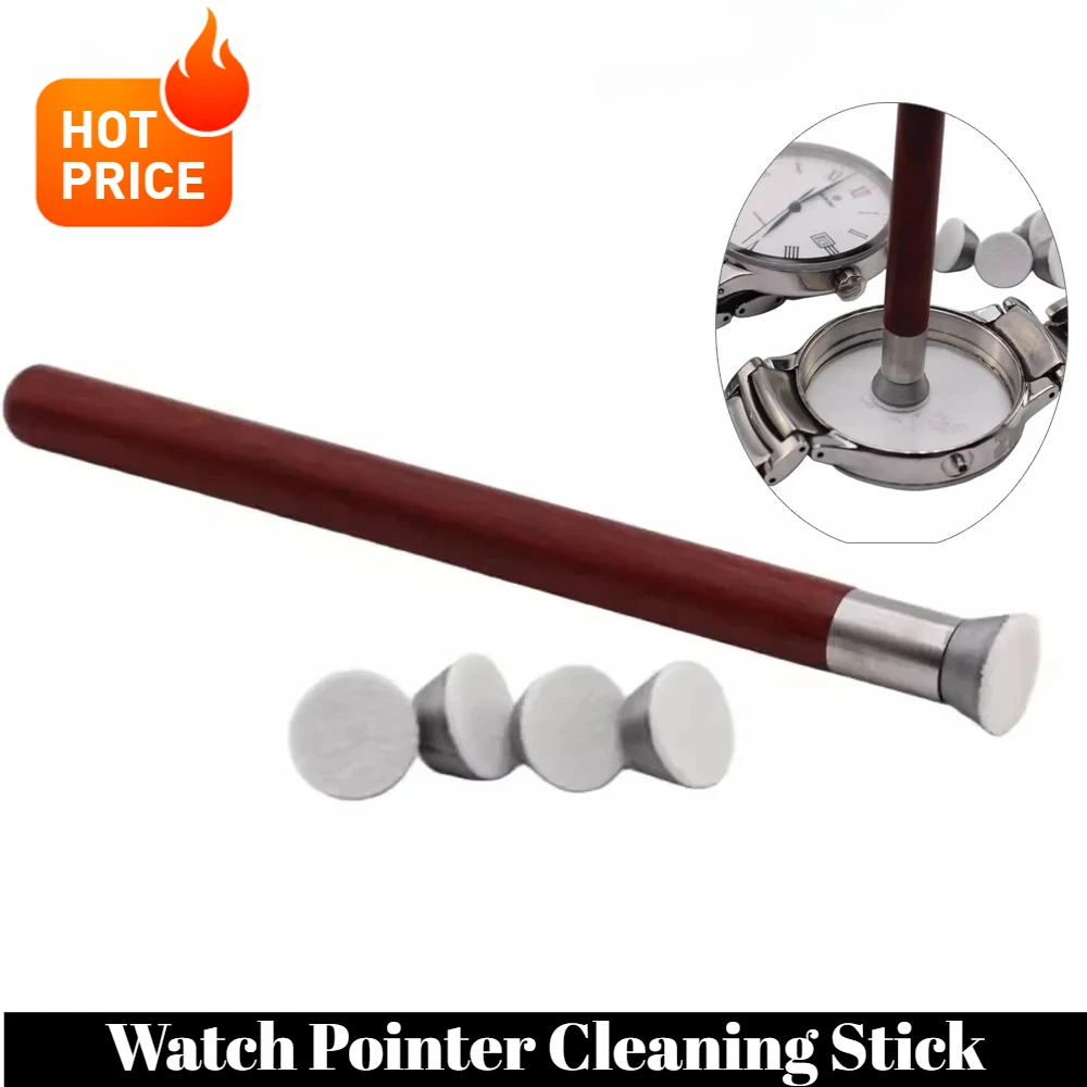 Watch Pointer Cleaning Stick Mirror Dusting & Degreasing Sticky Oil Wipe Mother-of-pearl Dial Dusting & Watermark Removal Tool