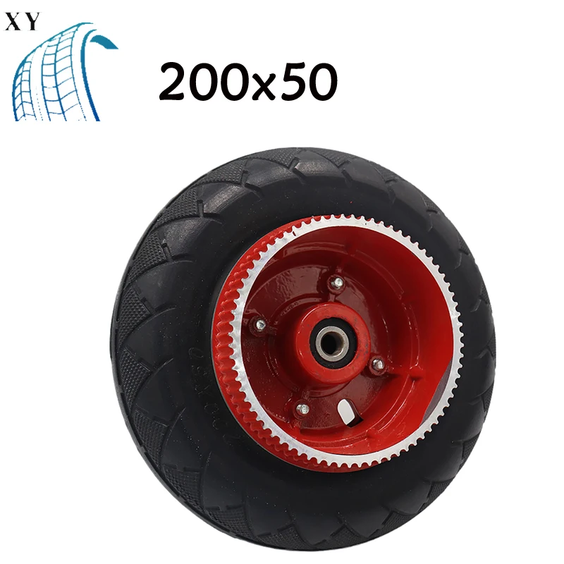 

200*50Electric Scooter Tyre With Wheel Hub8" Scooter 200x50 Tyre Inflation Electric Vehicle Aluminium Alloy Wheel Pneumatic Tire