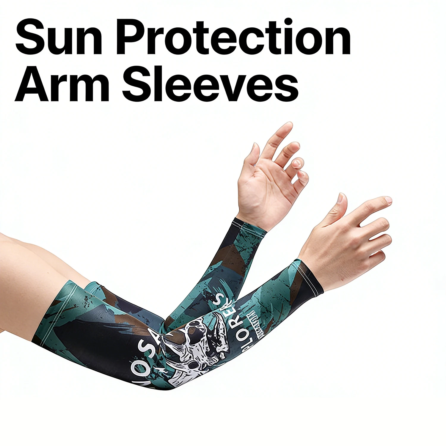 

Unisex Summer Ice Silk Arm Sleeves Ethnic Style UV Protection Tattoo Cover for Riding Driving Fishing Sports