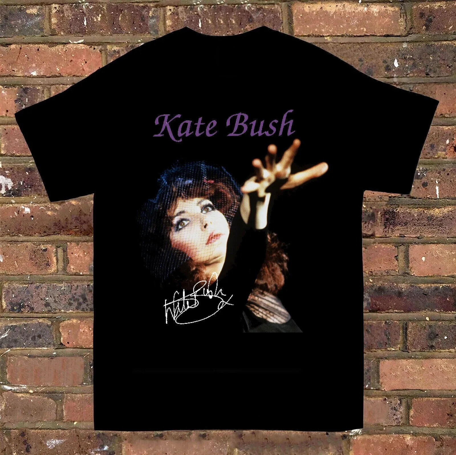 تي شيرت كيت بوش بأكمام قصيرة هدية للجنسين للرجال والنساء، تي شيرت أسود مضحك #1