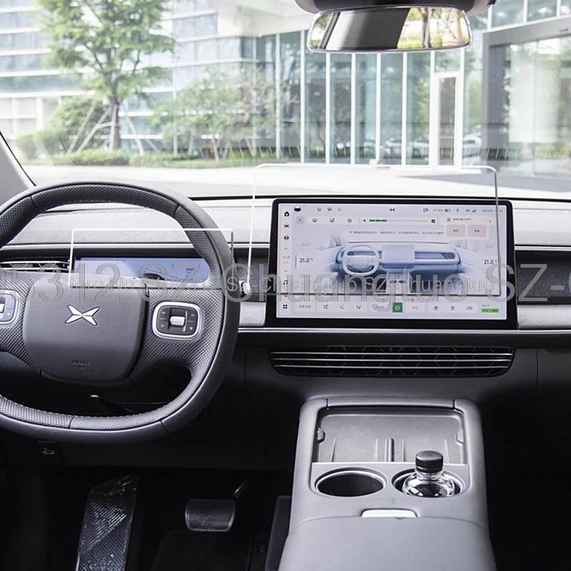 طبقة رقيقة واقية للشاشة من الزجاج المقسى لـ Xpeng G6 2023 2024 راديو السيارة نظام تحديد المواقع والملاحة والأداة ملحقات مضادة للخدش #2