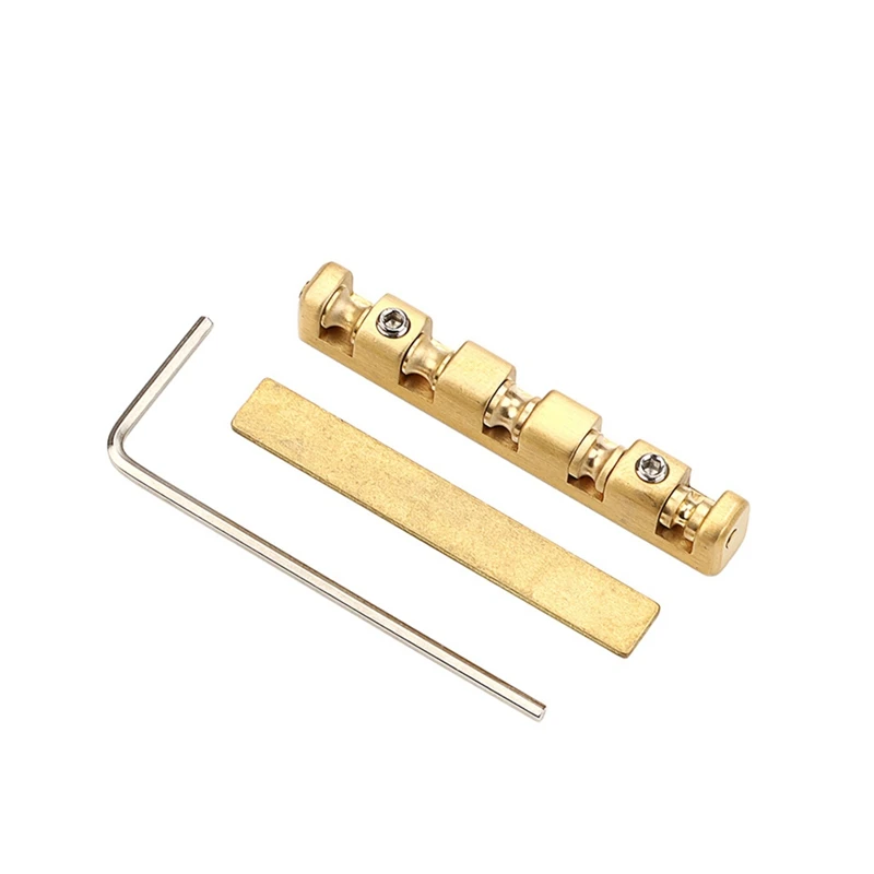 New 42Mm Adjustable Guitar Nut Bell-Shaped Brass Nut (42 X 3.5Mm) Split Style Adjusting Replacement Part