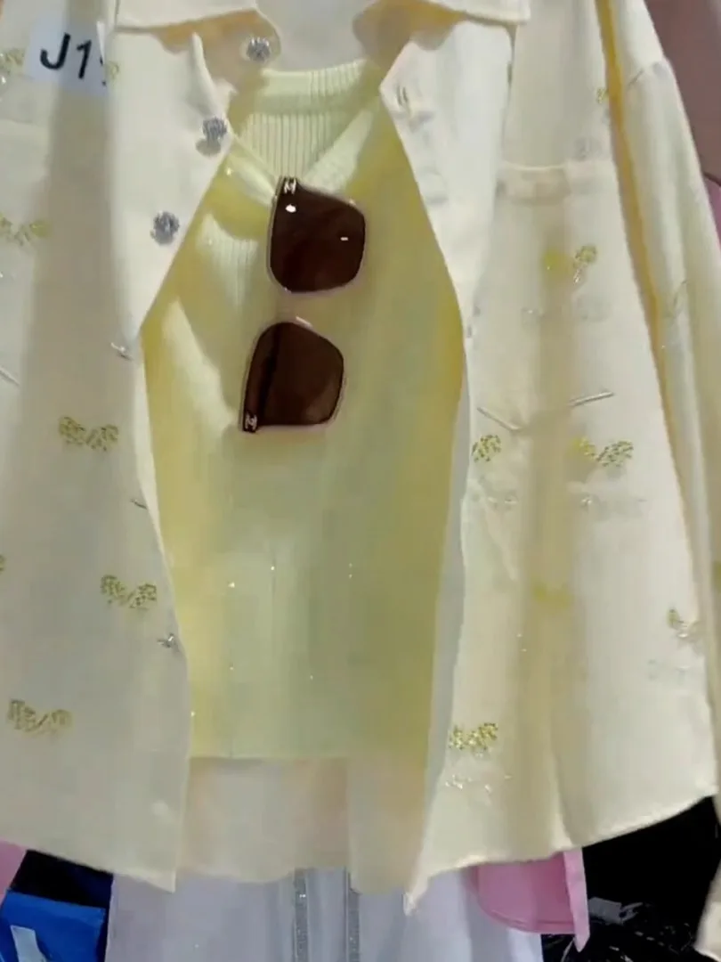 エレファイオナブル レディース ルーズ ダイヤモンド装飾 ジャケット スリ 春 2026 通勤 スタイル アウターウェア