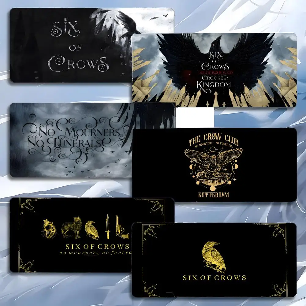 novel adventure S-Six of Crows Mouse Pad Mousepad Large Gaming LockEdge Thickened PC Table Desk Mat
