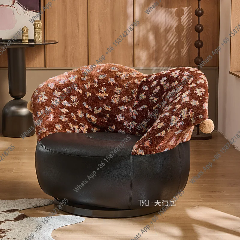 

Дизайнерское кресло-софа для гостиной/балкона, поворотное, из ткани, в стиле лофт, для дома, для отдыха