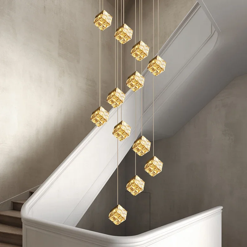 

Nordic home decoration, stair chandelier, living room bedroom and dining room Pendant lights, ceiling light, indoor lighting