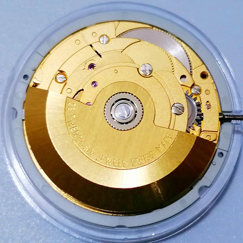 original SW240 watch automatic mechanical movement gold up and down dual calendar replacement