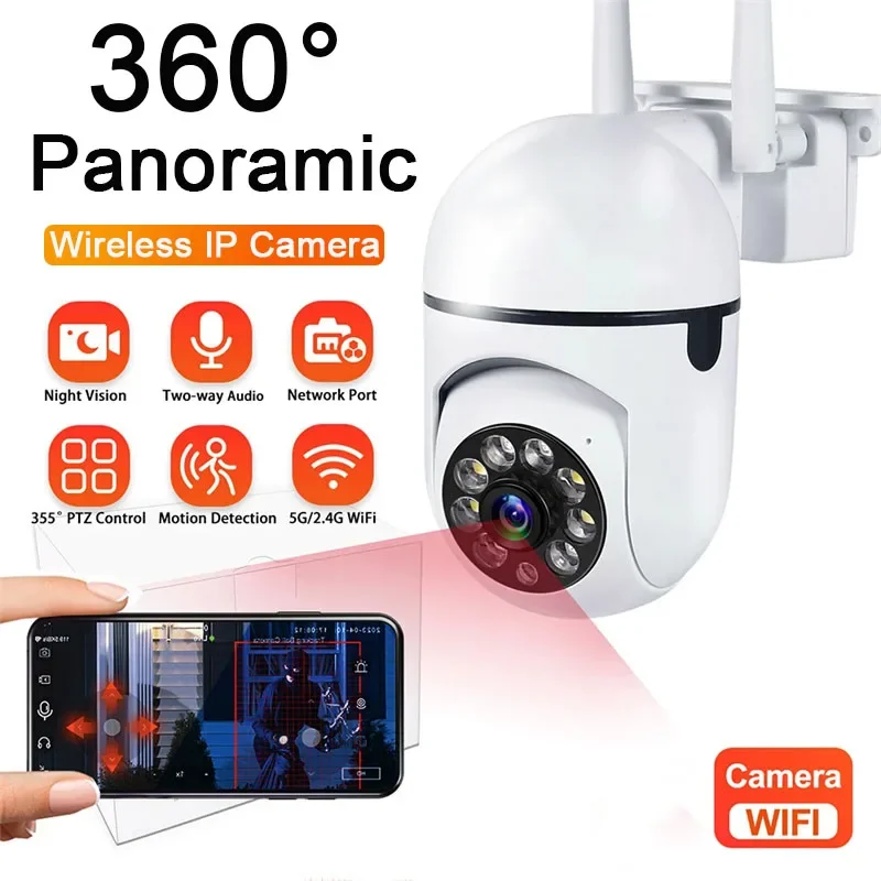 wifi camera de vigilancia 24g wi fi rastreamento automatico da camera monitor do bebe visao noturna cameras de vigilancia em casa seguras hd 1080p 01