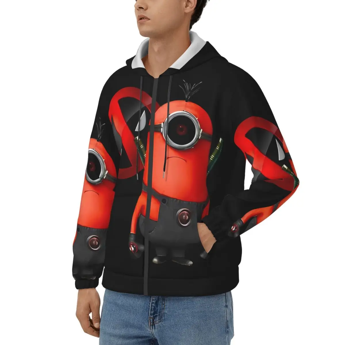 Heros Red Kevin Men's Hoodie Despicable Me Clothing  Novelty Hoodies Winter