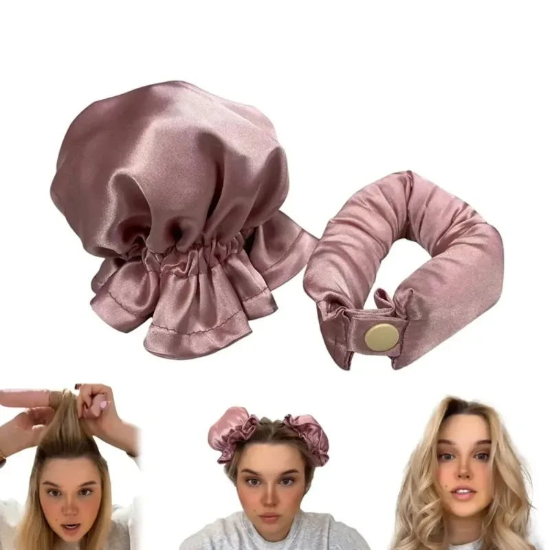 New Heatless Curling Rod Silk Curls Soft Hair Rollers Sleeping Headband Lazy Hair Curlers Wave Form Curling Hair Styling Tools