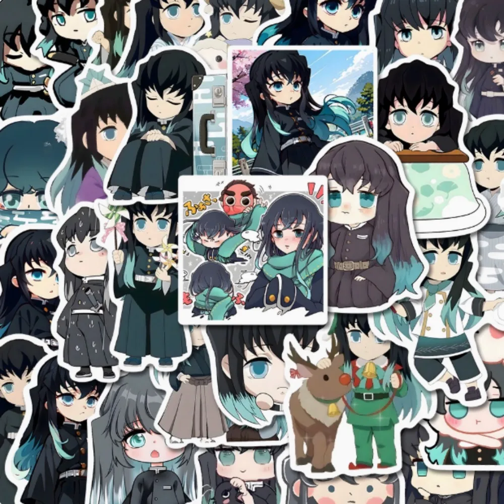 10/54Pcs Anime Tokitou Muichirou Graffiti Stickers Phone Case Computer DIY Decorative Adhesive Waterproof Sticker